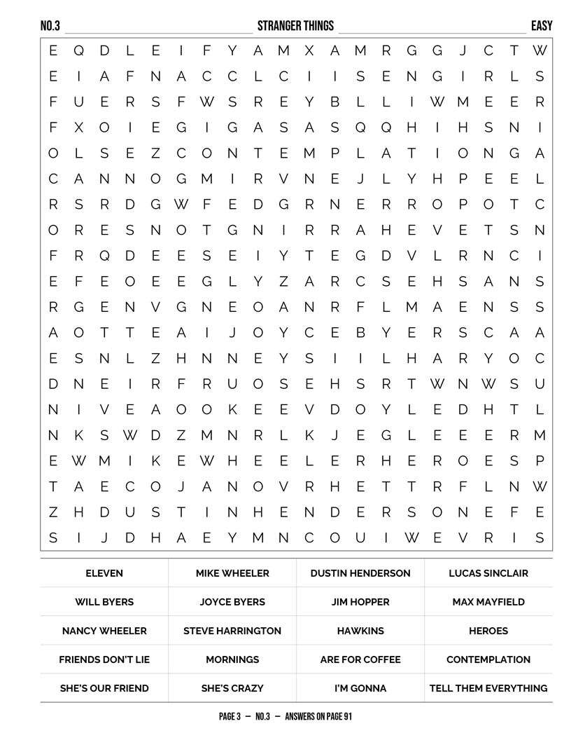 2010s TV Shows Word Search — comedy new wave and reality TV reinvented word search grid
