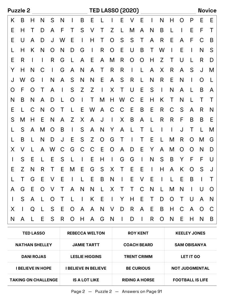 2020s TV Shows Word Search — streaming comedy and sitcom quotes word find puzzle page