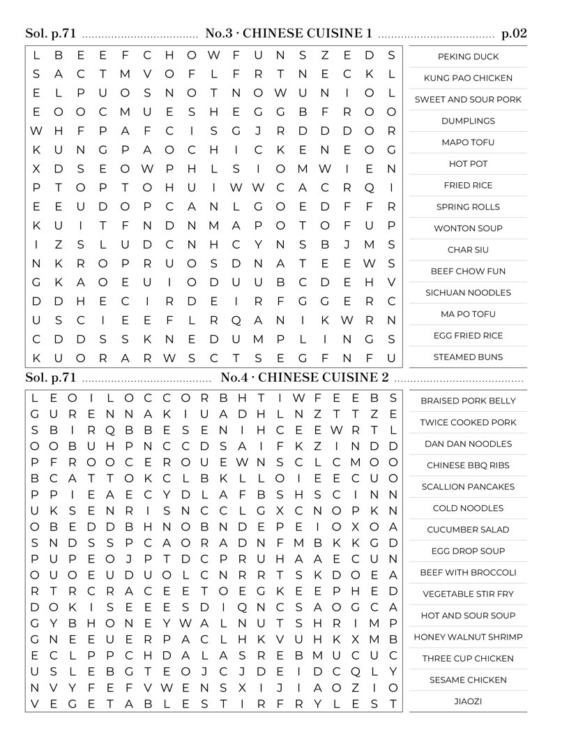 Chinese Culture Word Search interior — dynasties and imperial history puzzle grid large print