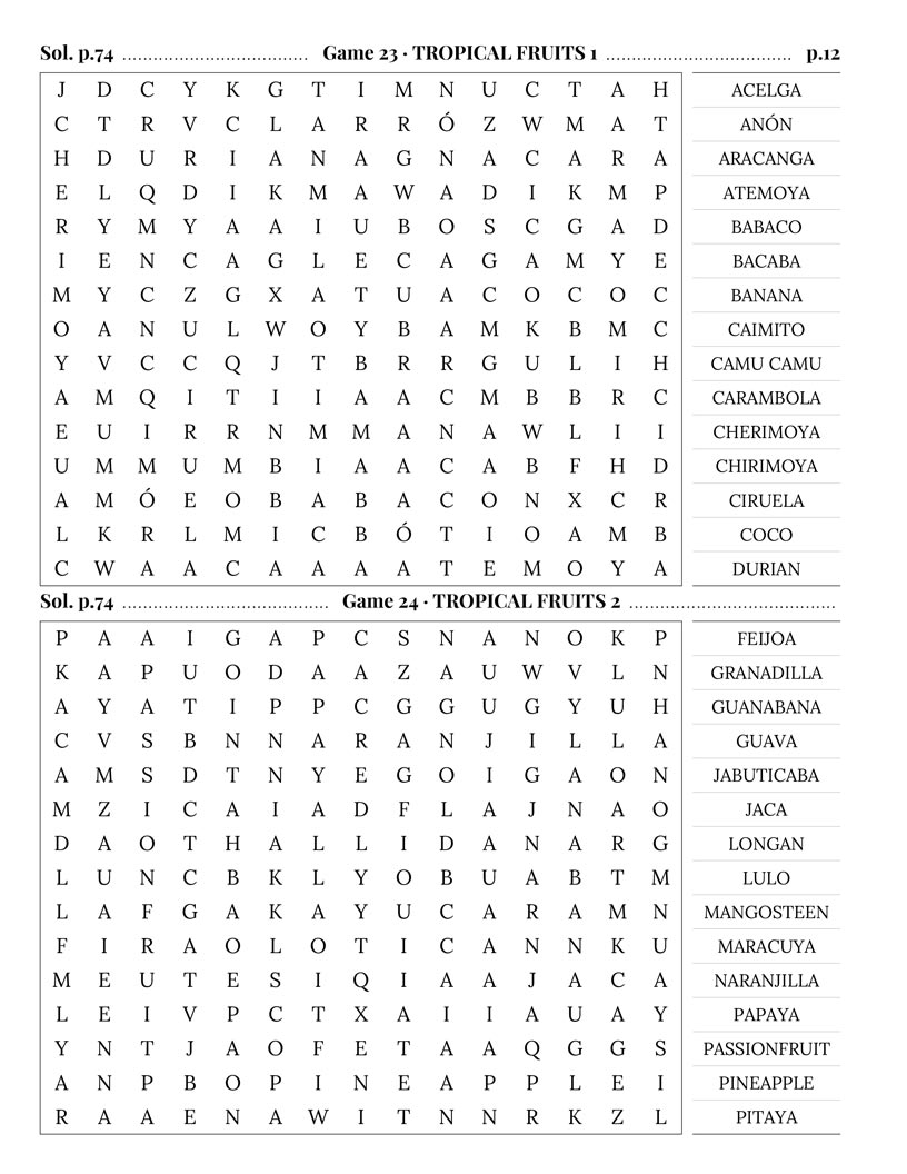 Colombian Word Search — Colombian history geography and Cartagena word search grid