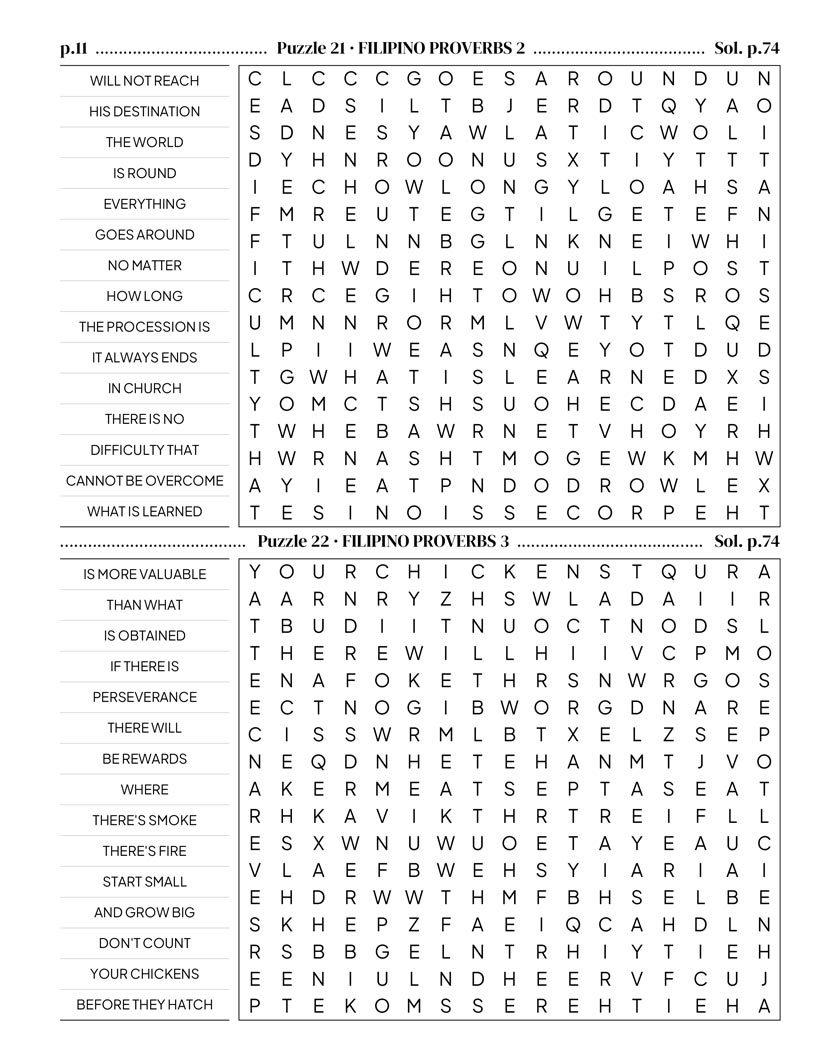 Filipino Word Search — Philippine history and colonial legacy word search grid