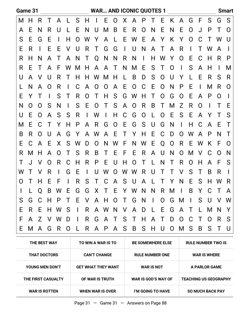 MASH Word Search — season evolution and the finale puzzle page