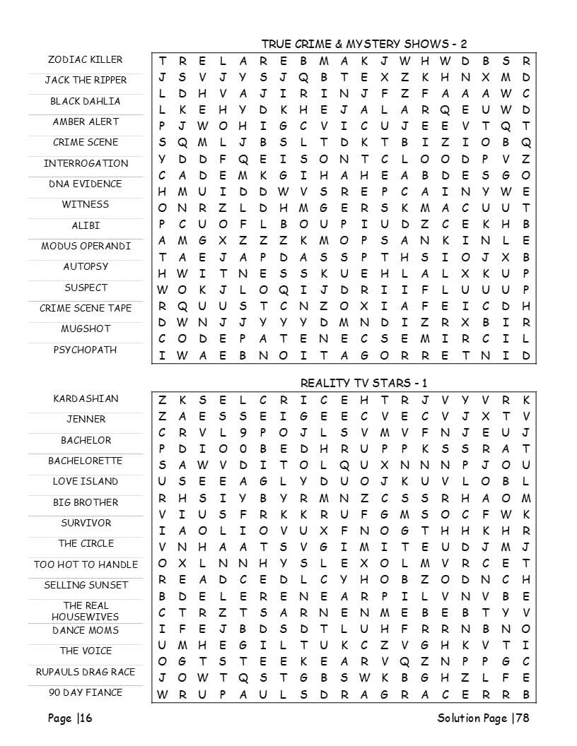 Gen Z aesthetic and fashion word search – lo-fi, indie, Y2K and alt fashion vocabulary