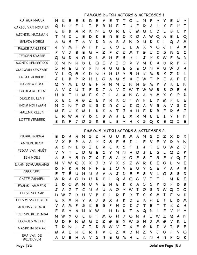 Netherlands nature and history word search – tulip fields, windmills and Dutch Golden Age