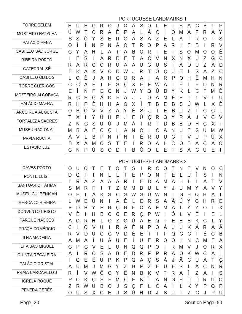 Brazilian Portuguese food and cuisine word search – feijoada, açaí and cultural dish vocabulary