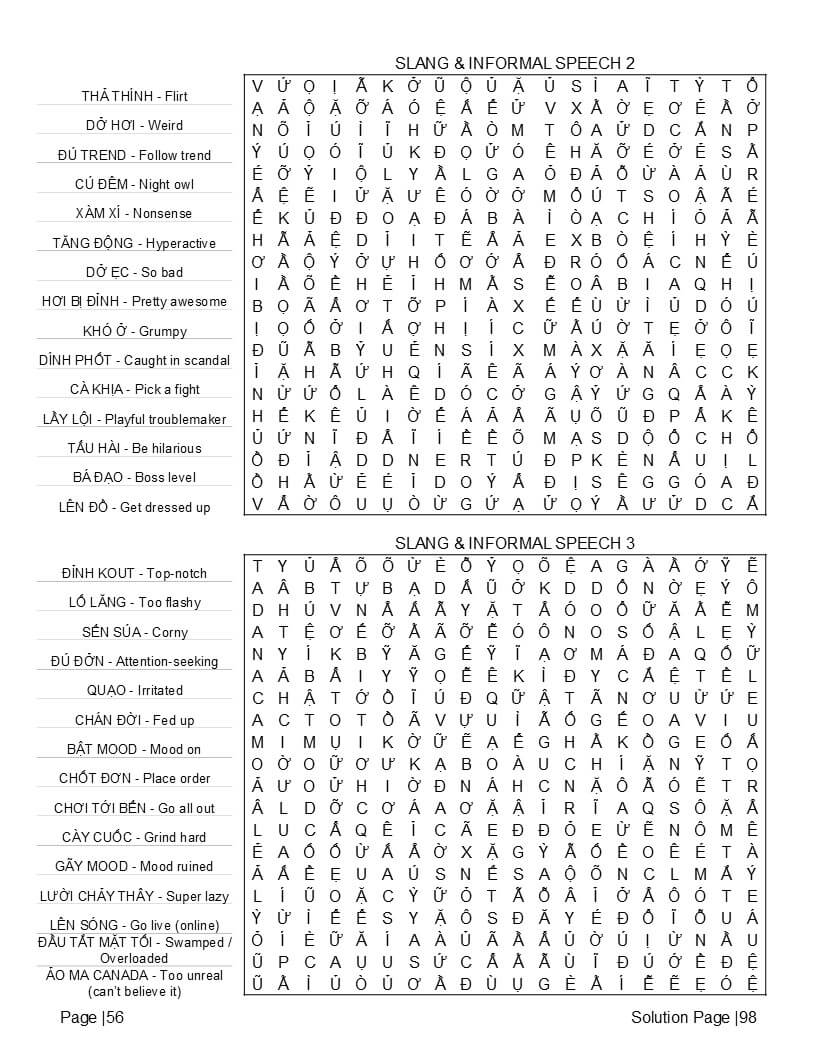 Vietnamese festivals and customs word search – Tet holiday and national traditions vocabulary