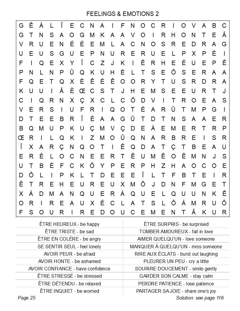 French café and food culture word search – croissant, boulangerie and Parisian daily life vocabulary