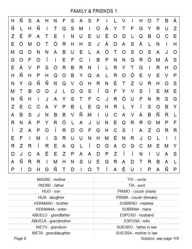 Spanish food and café culture word search puzzle – tapas, paella and everyday dining vocabulary