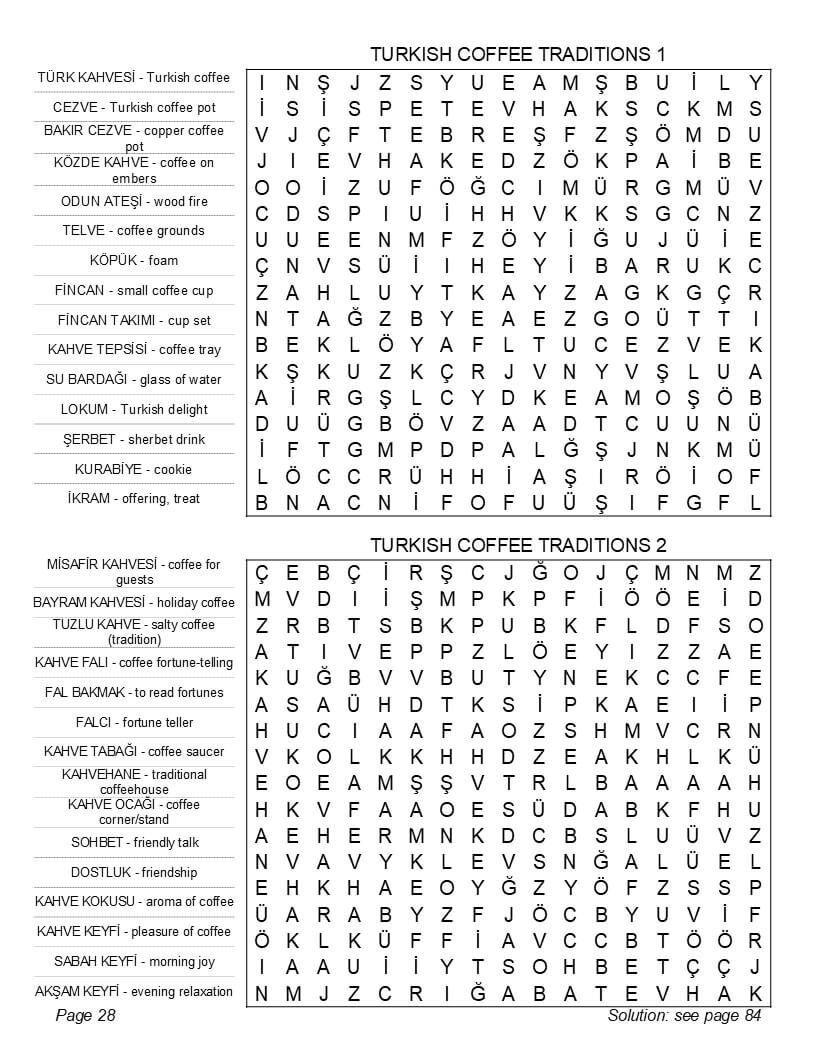 Turkish folk dance and festival vocabulary word search – cultural traditions puzzle interior