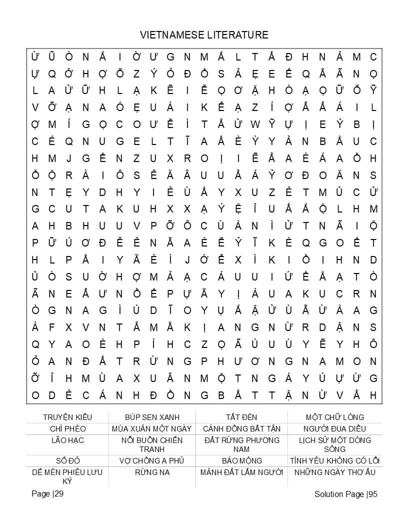 Vietnamese history and famous figures word search – historical leaders and poets themed puzzle interior
