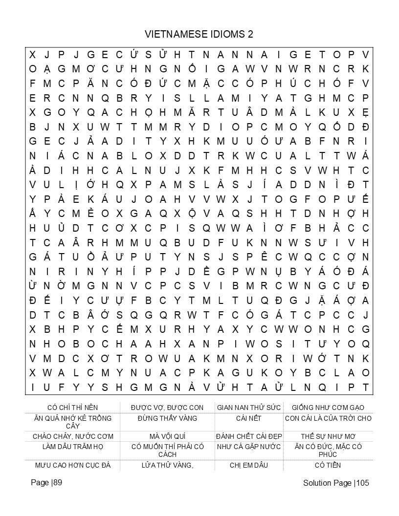 Vietnamese festivals and traditions word search – Tết and Hội An lantern festival vocabulary puzzle