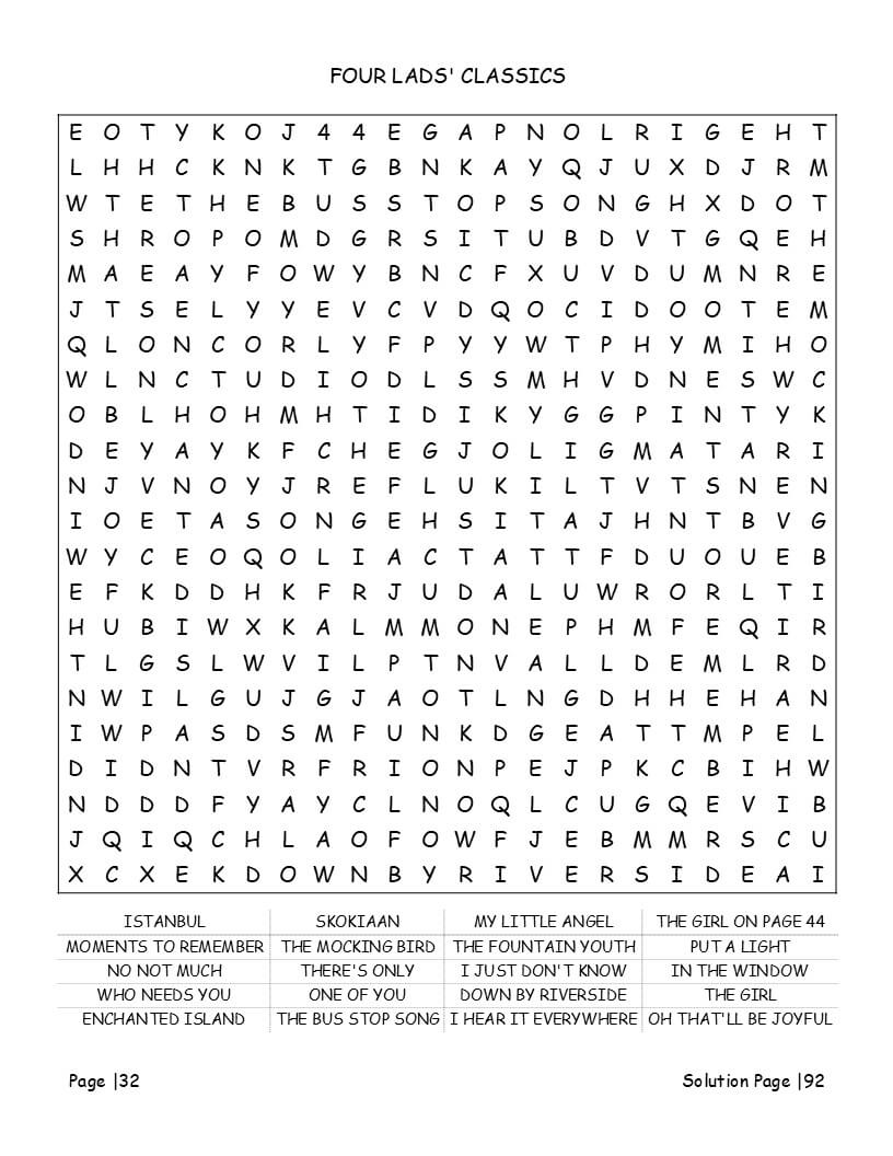 Nostalgic Motown and soul music activity pages for seniors