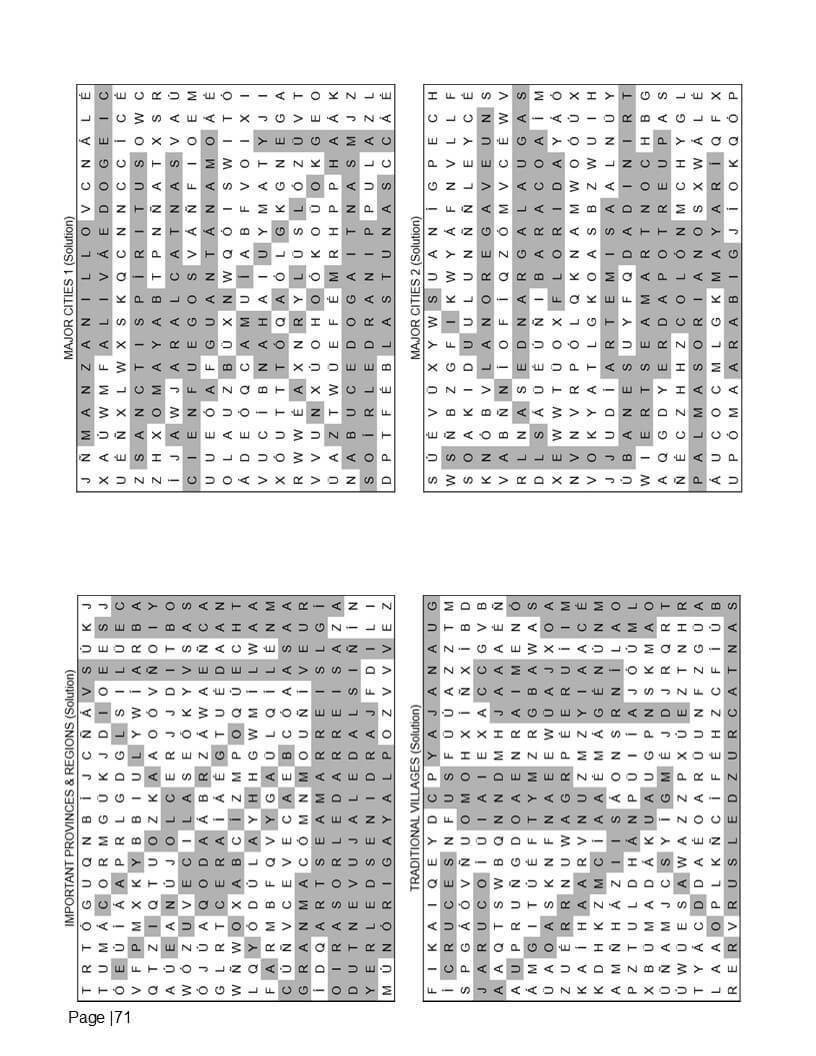 Cuba word search answer key and travel solutions preview