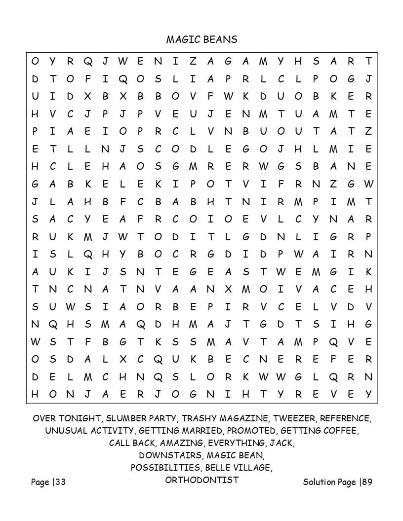 Central Perk and 90s sitcom nostalgia word find activities