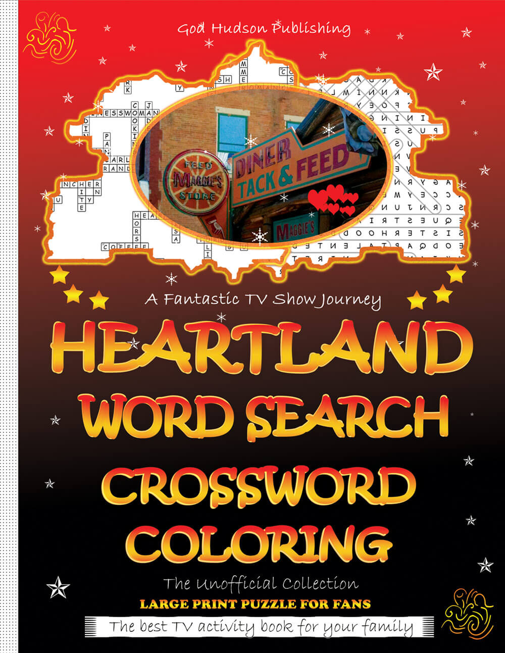 Heartland 3-in-1 Activity Book cover including Word Search Crosswords and Coloring pages