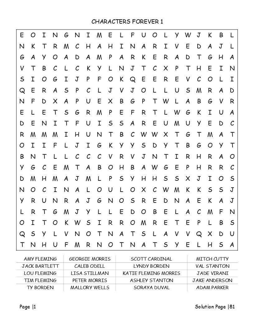 Heartland word search interior preview with anti-eye strain layout