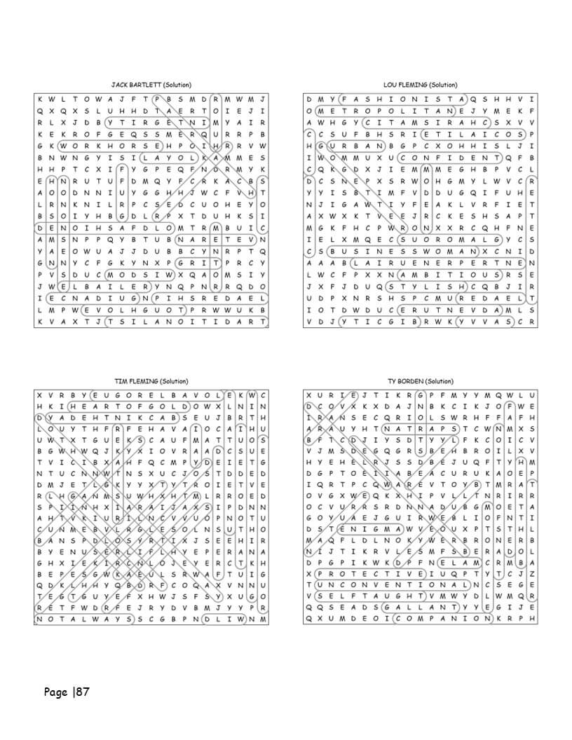 Heartland word search solutions and complete answer section