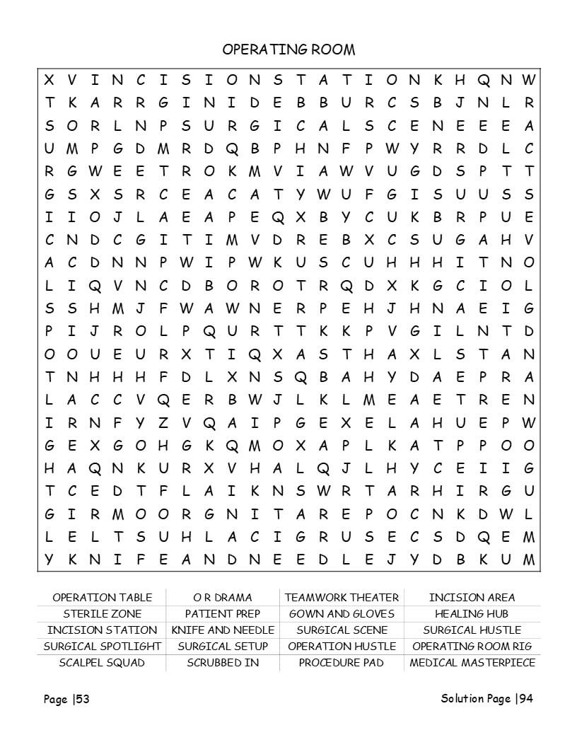 Multi-directional war comedy puzzles with nostalgic MASH words