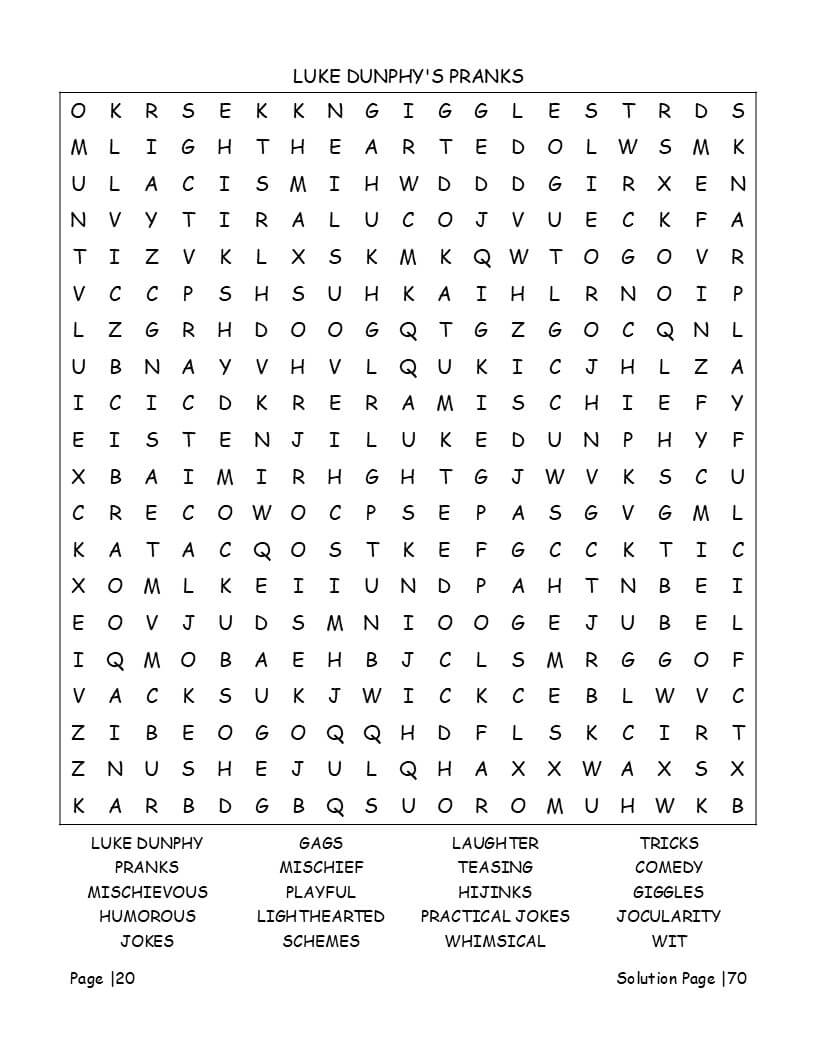 Modern Family character names and iconic quotes puzzle grid