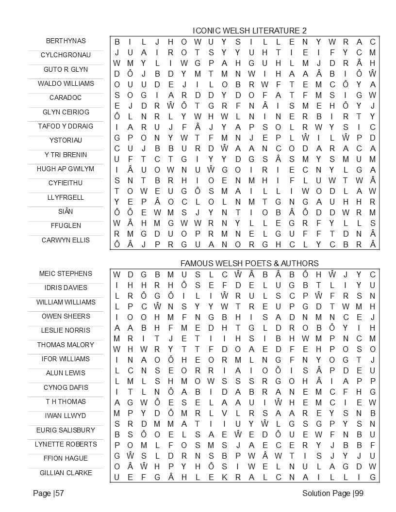 Snowdonia and Welsh rugby tradition activity pages interior