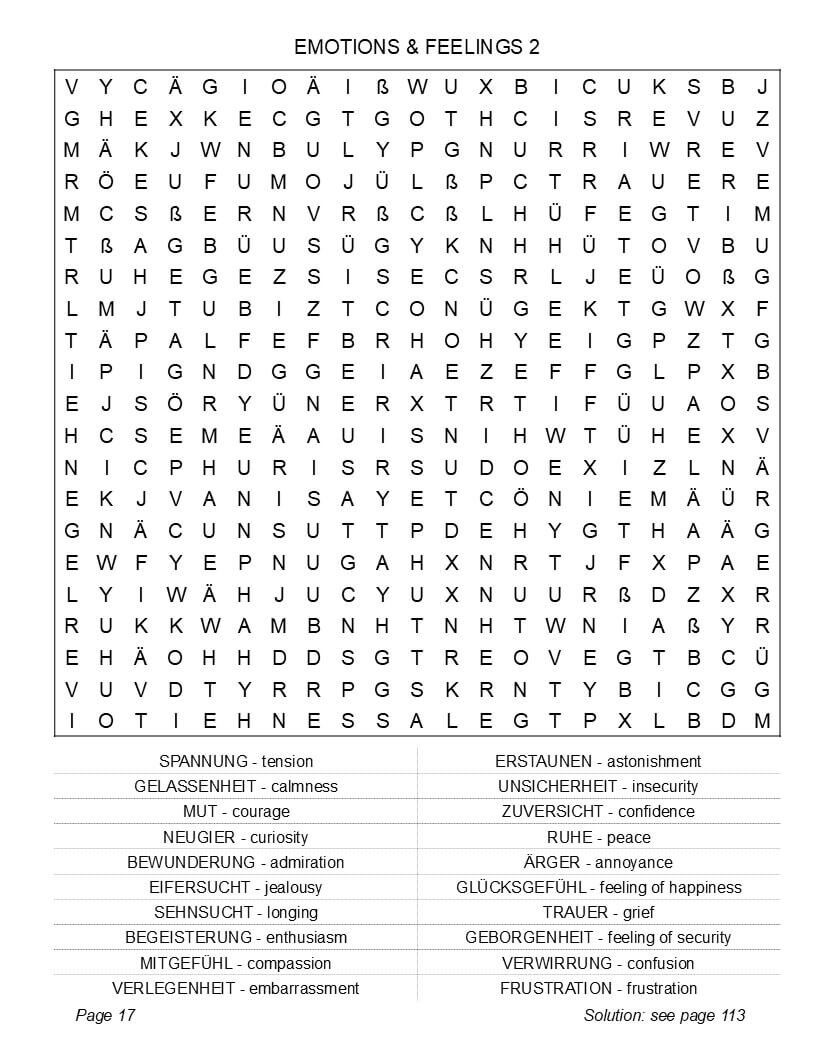 German language puzzle grids – 110 unique themed puzzles travel phrases daily life interior