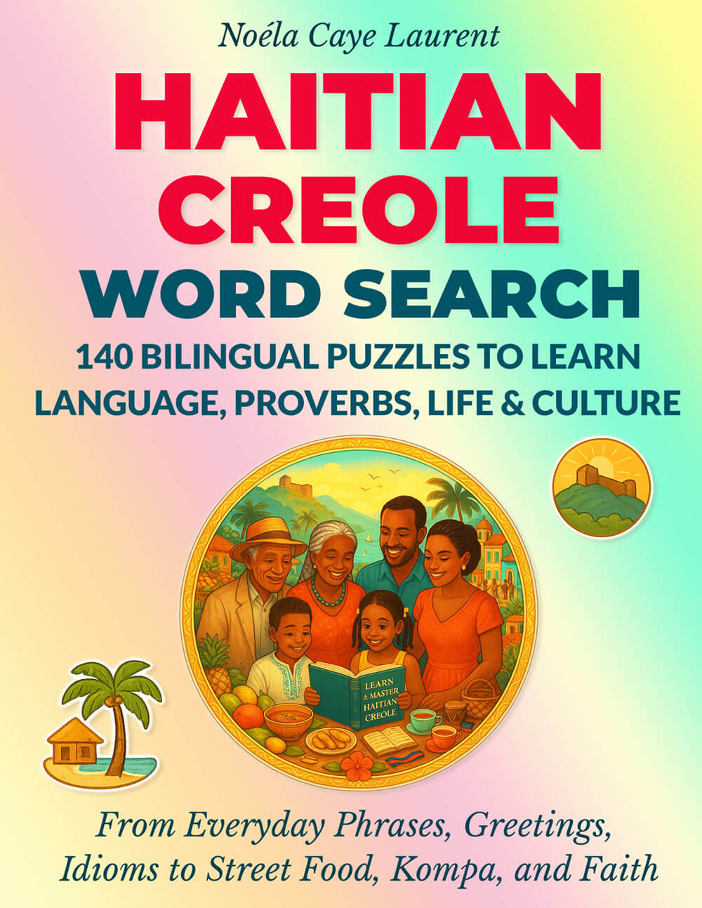 Haitian Creole Word Search Puzzle Book paperback cover — 109-page edition on Amazon