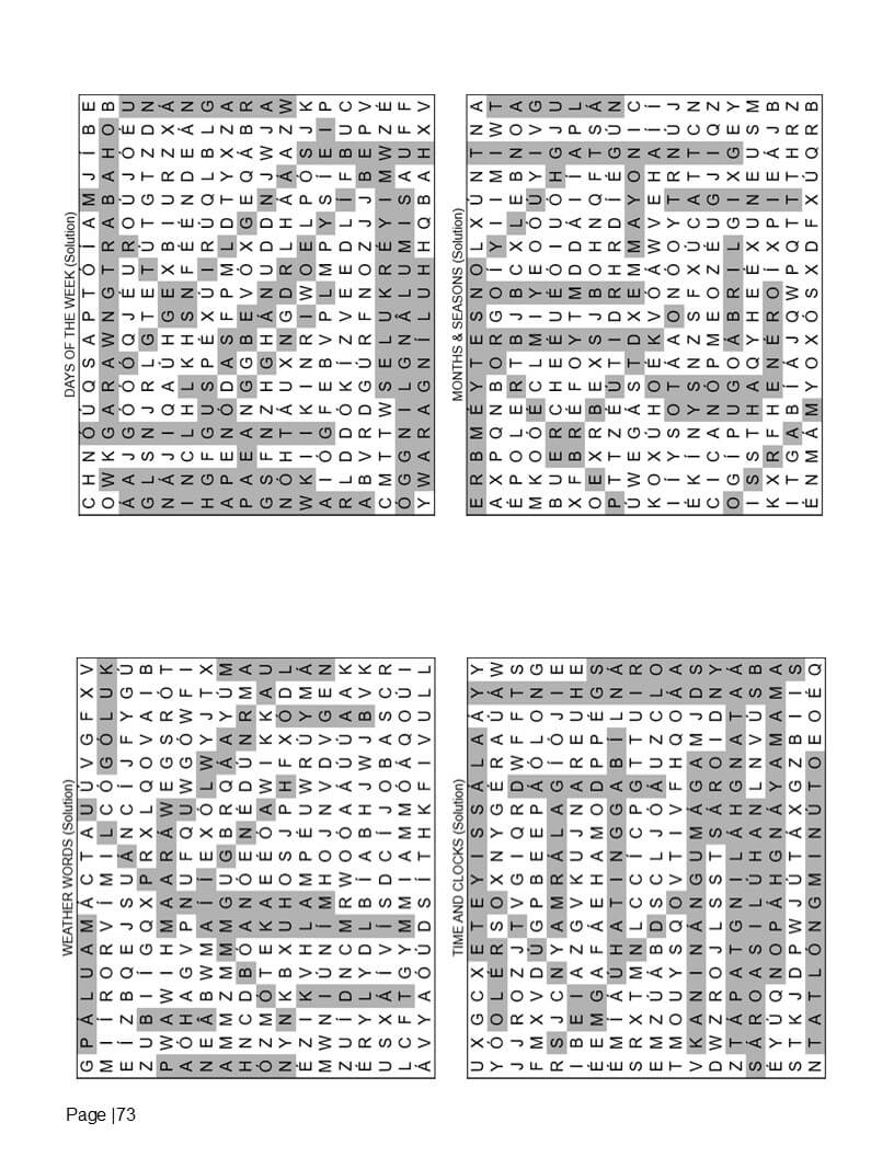 Tagalog Word Search — Verified solutions answer key