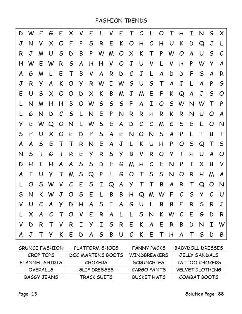 1990s word search movies and hip-hop - multi-directional large print grids