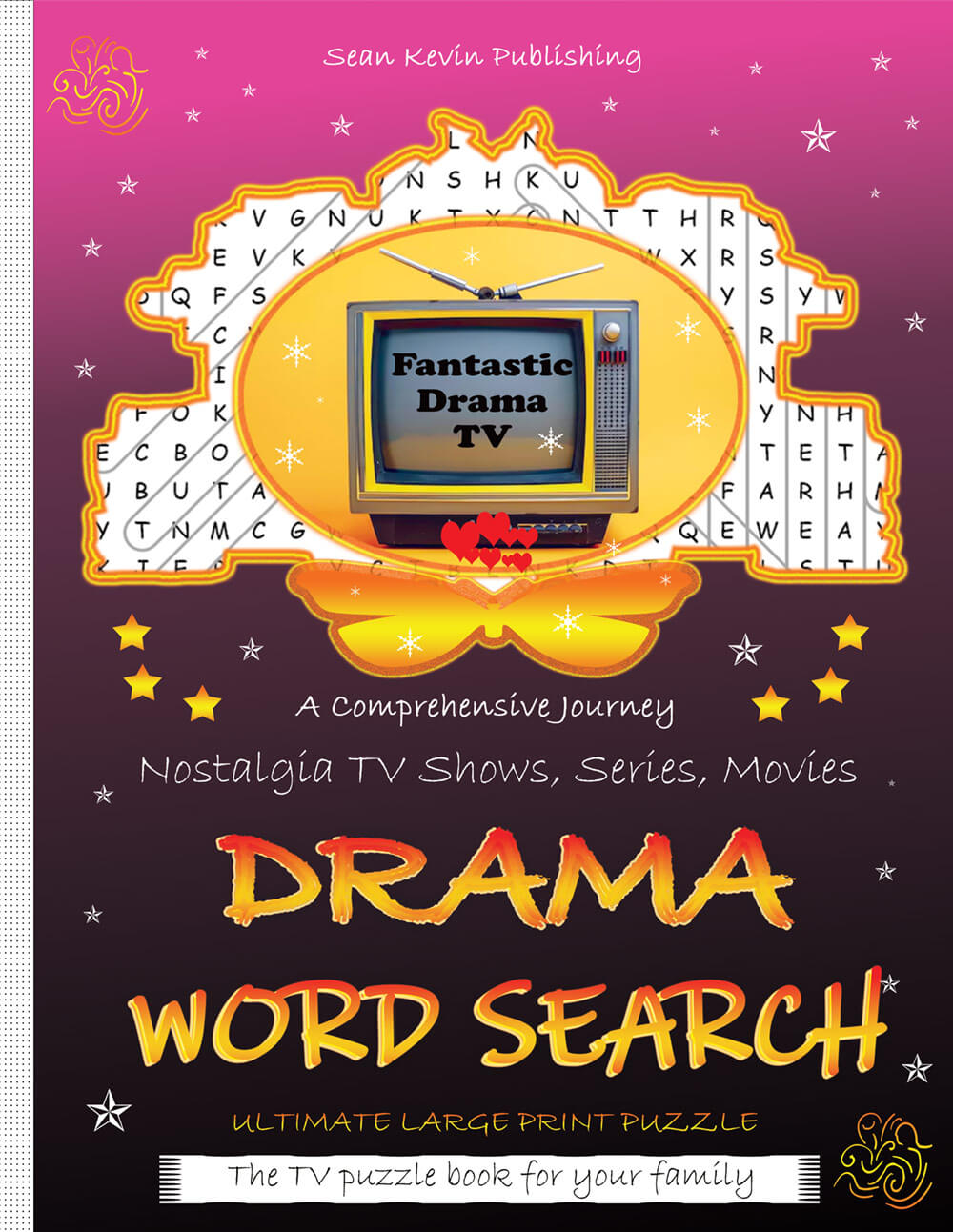 TV drama word search puzzle book - large print ultimate collection cover for fans