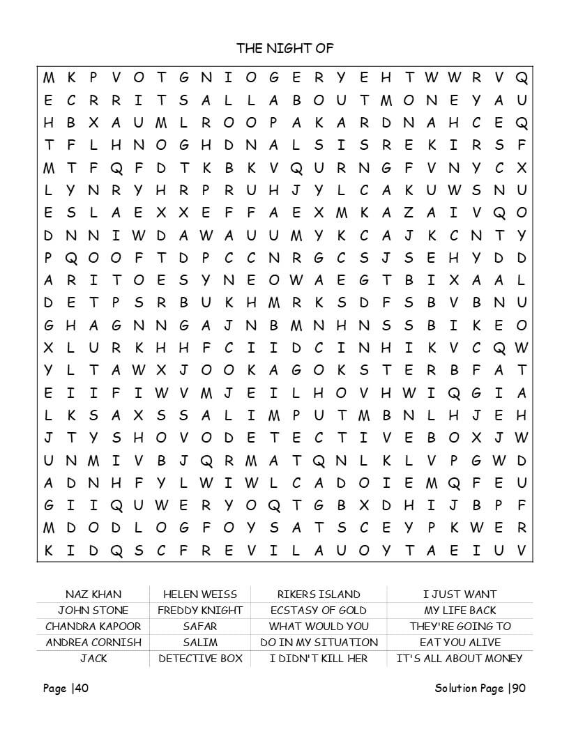 TV drama word search romance series - 5-level difficulty progression pages