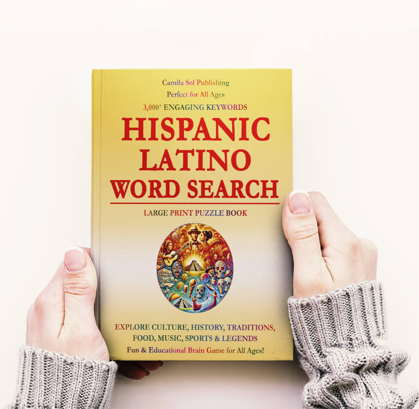 hispanic latino word search large print puzzles