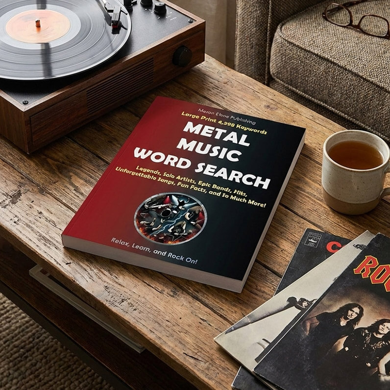 Keviza Creative Premium Word Search Books - Vietnamese, Music, and TV Show Artistic Editions