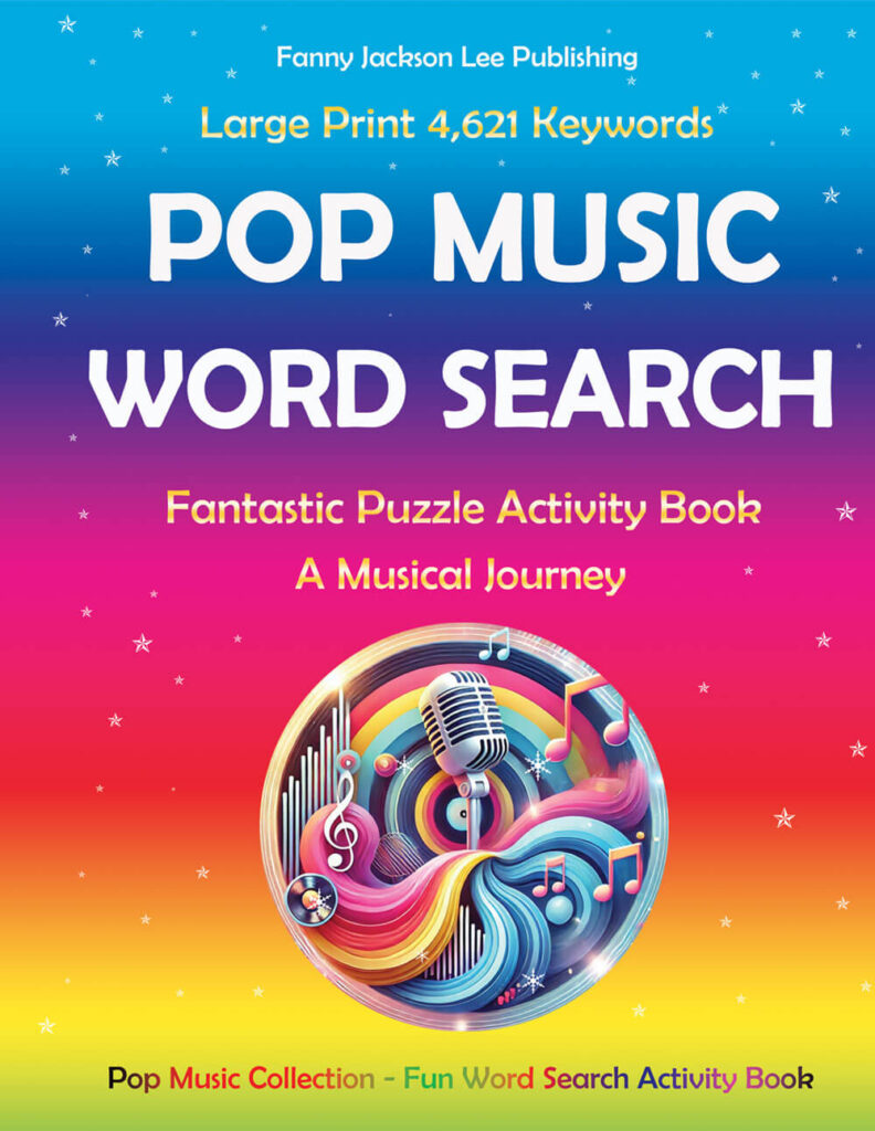 Epic Pop Music Word Search Puzzle Book | 4,621+ Hit Keywords | Large Print Musical Gift for All Ages