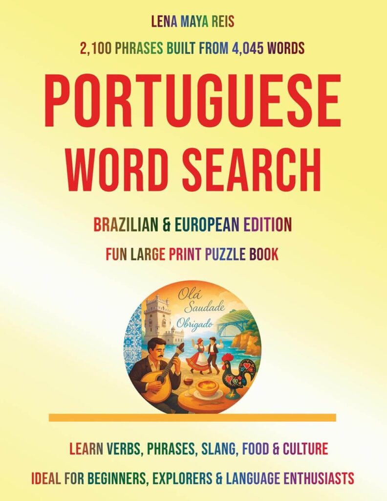 Portuguese Word Search: 140 Bilingual Puzzles – Brazil & Portugal Edition